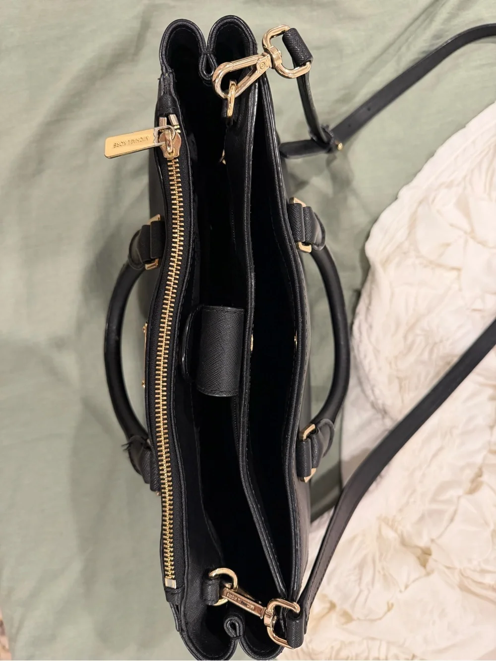 Michael Kors Black Saffiano Leather Tote Bag